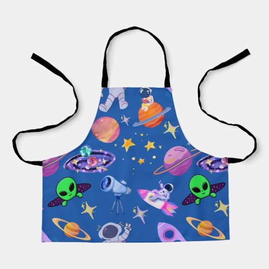 Tablier Motif de fusée Astronaut Planet (Recto)