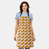 Tablier Motif de hot-dog grillé (Porté)