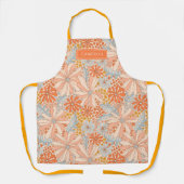 Tablier Motif de jardin à fleurs rétro (Recto)