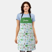 Tablier Motif de jardinage personnalisé Apron (Porté)