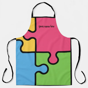 Tablier Motif de Jigsaw frappant