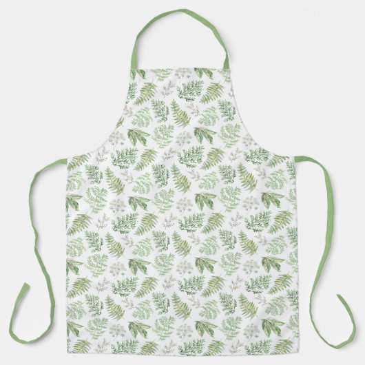 Tablier Motif de la verdure forestière (Recto)