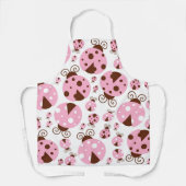 Tablier Motif De Ladybugs, Mignons Ladybugs, Pink Ladybugs (Recto)