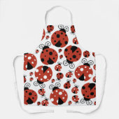 Tablier Motif De Ladybugs, Mignons Ladybugs, Red Ladybugs (Recto)