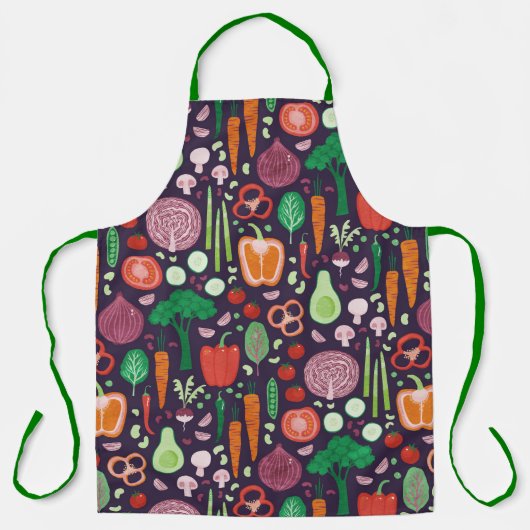 Tablier Motif de légumes moderne (Recto)