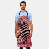 Tablier Motif de léopard, zèbre abstrait. léopard, (Porté)