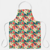 Tablier Motif de l'Hibiscus coloré (Recto)