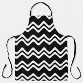 Tablier Motif de ligne double couleur Zig Zag (Recto)