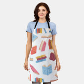 Tablier Motif de livre (Porté)