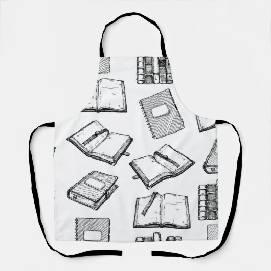 Tablier Motif de livre (Recto)