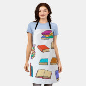 Tablier Motif de livre (Porté)