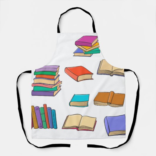 Tablier Motif de livre (Recto)