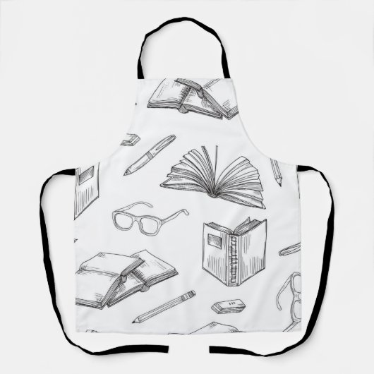 Tablier Motif de livre (Recto)