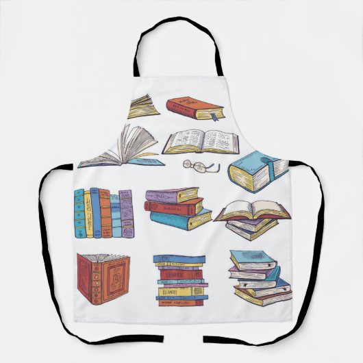 Tablier Motif de livre (Recto)
