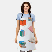 Tablier Motif de livre (Porté)