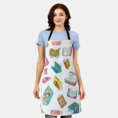 Tablier Motif de livre (Porté)