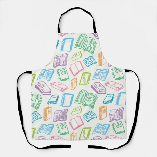 Tablier Motif de livre (Recto)