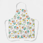 Tablier Motif De Llamas, Cute Llamas, Alpacas, Fleurs (Recto)