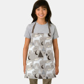 Tablier Motif de l'ours de bois du mignon Doodland (Insitu)