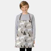 Tablier Motif de l'ours de bois du mignon Doodland (Porté)