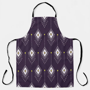 Tablier Motif de lustre Ikat : Conception Vintage de texti
