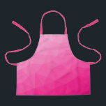 Tablier Motif de maillage géométrique rose chaud<br><div class="desc">Elégant et cool maillage géométrique Triangle avec dégradé rose chaud pour dames. rose,  rose chaud,  maillage,  triangles,  motif,  lumineux,  géométrique,  cool,  maillage rose,  dégradé,  géométrie,  coloré,  coloré,  rose géométrique,  triangle</div>