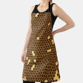 Tablier Motif de miel doré en nid d'abeille (Insitu)