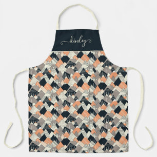Tablier Motif de montagne de style scandinave