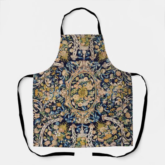 Tablier Motif de moquette fleurie décorative (Recto)