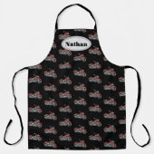Tablier Motif de moto personnalisé (Recto)
