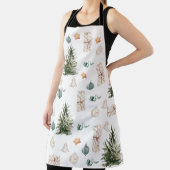 Tablier Motif de Noël branché | Aquarelle (Insitu)