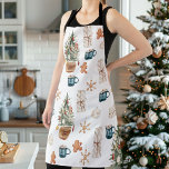 Tablier Motif de Noël coloré tendance | Aquarelle<br><div class="desc">Motif de Noël coloré tendance | Aquarelle</div>