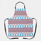 Tablier Motif de Noël de pull affreux Pixel (Recto)
