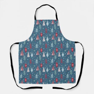 Tablier Motif de Noël d'hiver.