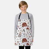 Tablier Motif de Noël rétro (Porté)