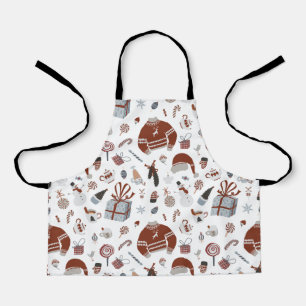 Tablier Motif de Noël rétro