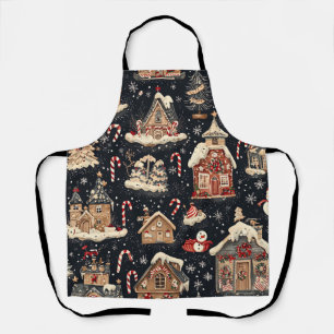 Tablier Motif de Noël vintage Woodland (14)