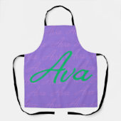 Tablier Motif de nom extensible Ava (Recto)