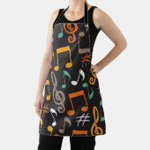 Tablier motif de note de musique (Insitu)