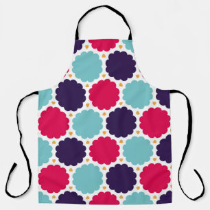 Tablier  motif de nuage de géométrie coloré moderne, 
