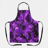 Tablier Motif de Pâques gothique violet (Recto)