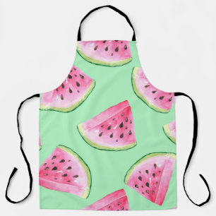 Tablier Motif de pastèque en Aquarelle Wa