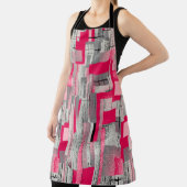 Tablier motif de patchwork numérique aquarelle transparent (Insitu)