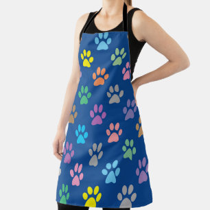 Tablier Motif de pattes colorées