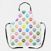 Tablier Motif de pattes colorées (Recto)