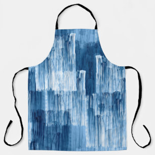 Tablier Motif de peinture Abstrait bleu