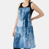 Tablier Motif de peinture Abstrait bleu (Insitu)