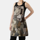 Tablier Motif de pierres murales colorées (Insitu)