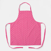 Tablier Motif de point rose chaud chic (Recto)