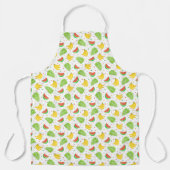 Tablier Motif de Pointe Polka aux fruits tropicaux (Recto)